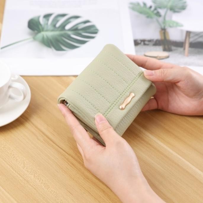 Dompet Wanita Mini Ophelia Wa785G1 Hijau Kulit Prettyzys Original Athifasadya