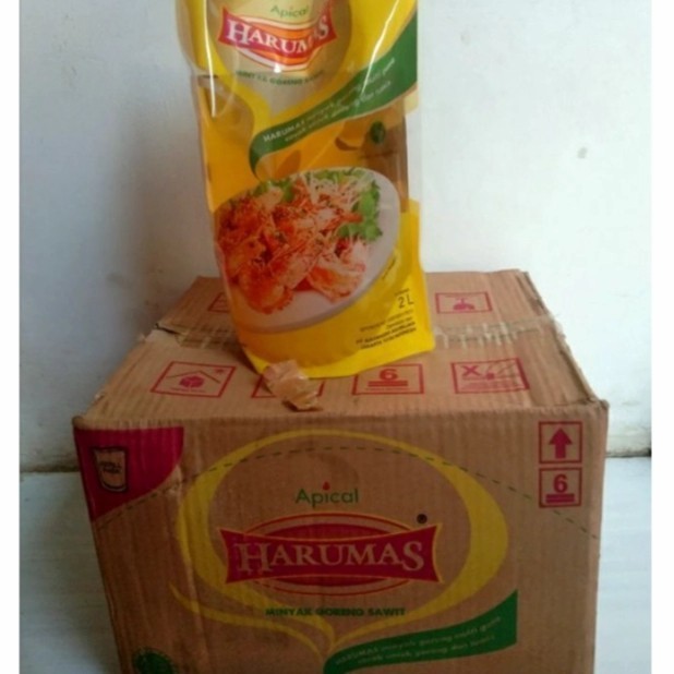 

favorit] [1 Karton = 6 pouch @ 2 LITER] Harumas Minyak Goreng Kemasan Refill