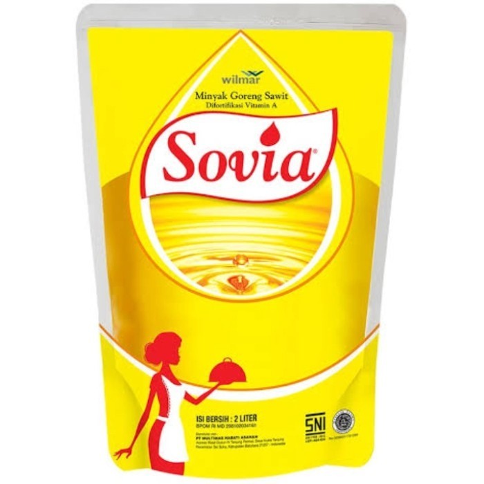 

favorit] [2 Liter] Sovia Minyak Goreng Kemasan Refill 2000 ML Pouch 2000ml