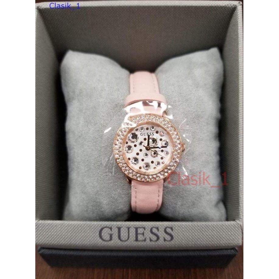 ORIGINAL 100% GUESS GW0029L3  GEM JAM TANGAN WANITA  ROSE PINK  NINISTORE44