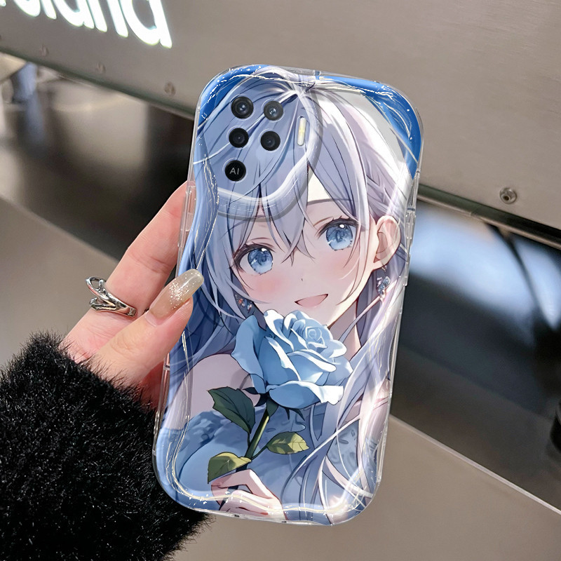 Casing Hp OPPO A94 F19 Pro Reno 5F Reno 5 Lite Reno5 F Reno5 Lite Case hp ponsel pola pecinta kartun