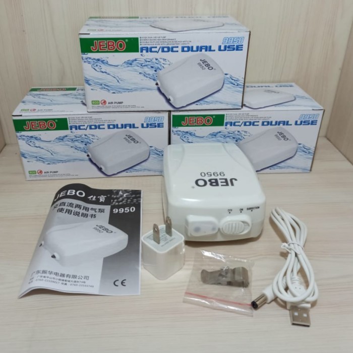 Aerator Jebo 9950 Aerator Acdc Airpump Ac Dc Pompa Udara Kolam