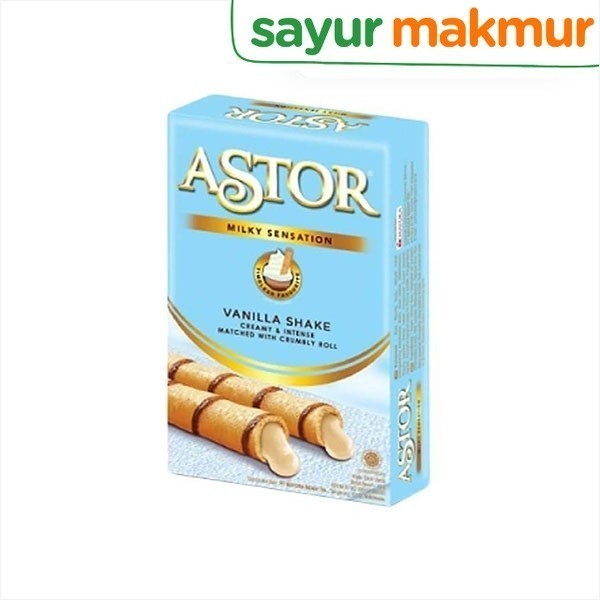 

Astor Wafer Roll Vanilla Shake 40 gram Sayurmakmur