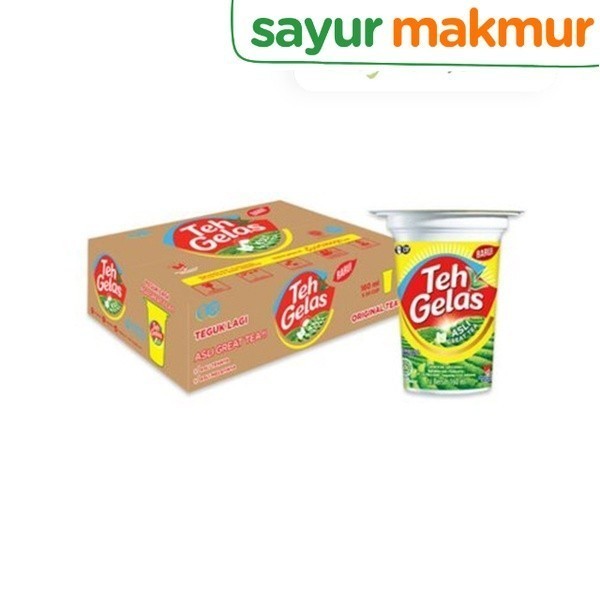 

Teh Gelas Minuman Original 160 ml 1 kardus Sayurmakmur