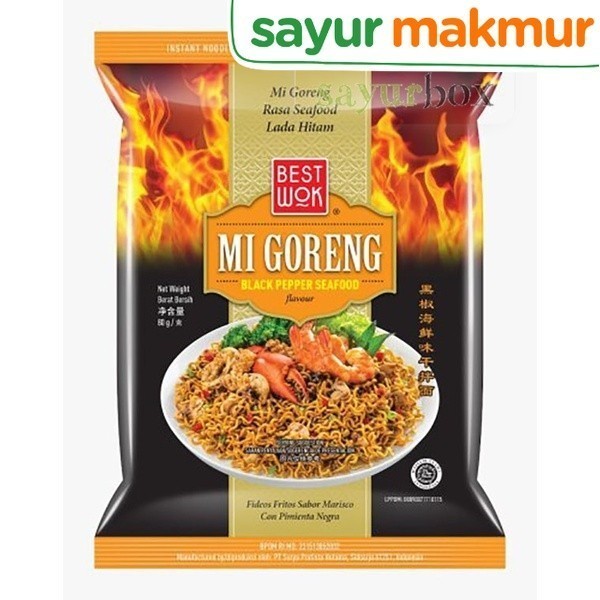 

Bestwok Mie Goreng Blackpepper Seafood 80 gram Sayurmakmur