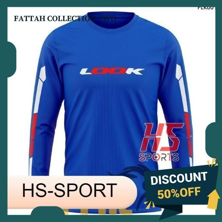 BAJU SEPEDA LOOK KAOS SEPEDA GOWES SEPEDA LOOK LENGAN PANJANG - XS GRATIS ONGKIR