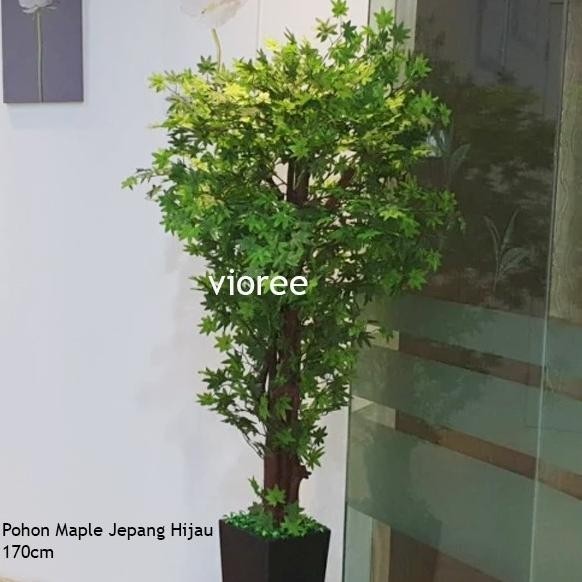 170Cm Tanaman Hias Plastik Maple Jepang Pohon Artificial Tinggi Besar