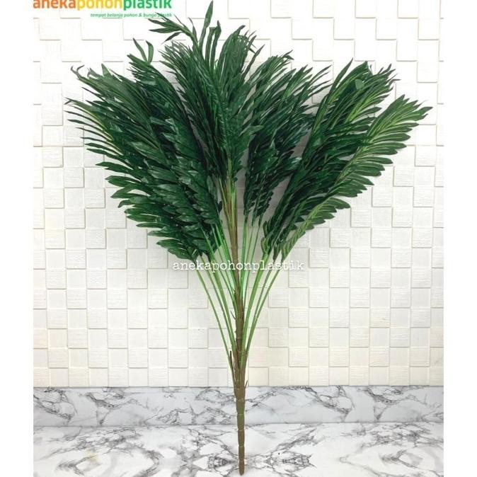 Daun Palem Hijau Besar 100Cm Artificial Tanaman Palma 1 Meter Plastik