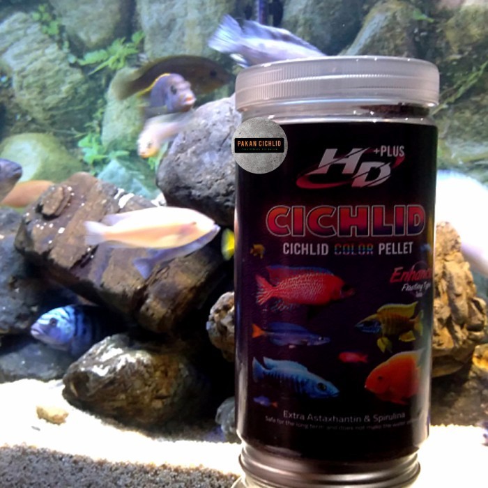 [Pakan Cichlid] Pelet Ikan Hd+ Cichlid Enhancer 500 Gr
