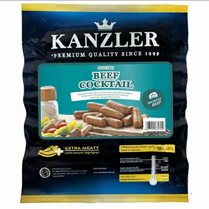 

Kanzler Sosis Beef Cocktail 500 gr