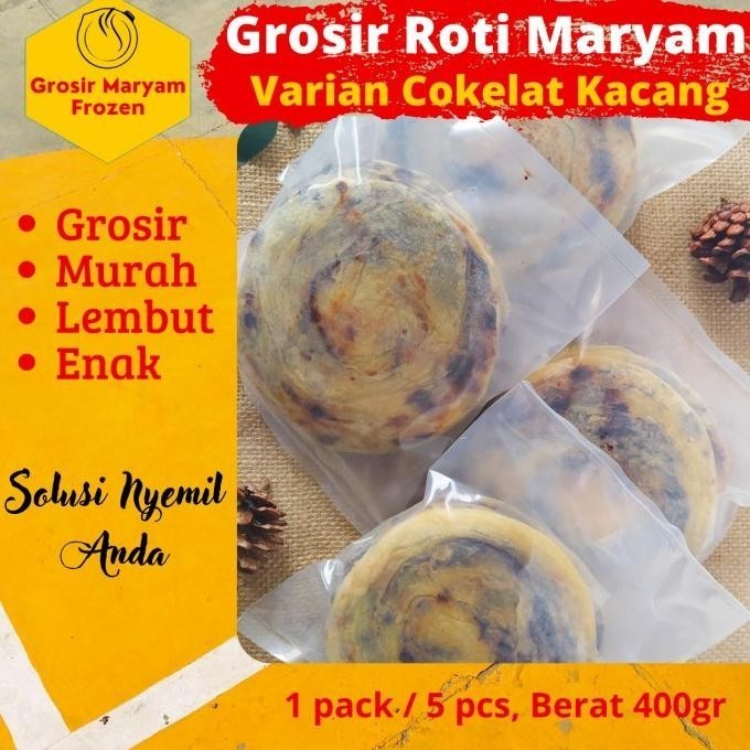 

Uinn - Roti Maryam / Cokelat Kacang / Roti Canai / Cane / Frozen Food Grosir