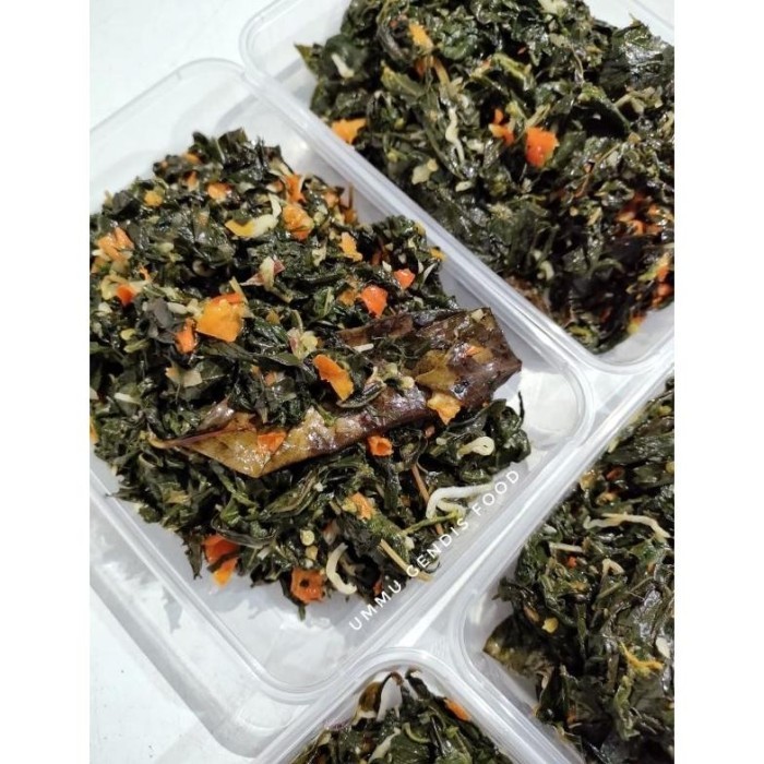 

Uinn - Mewah Tumis Daun Singkong Teri 300Gr Frozen Food