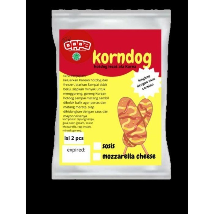 

Uinn - - [Agen] Corndog/ Korndog Mozza Makanan Korea Korean Food Frozen