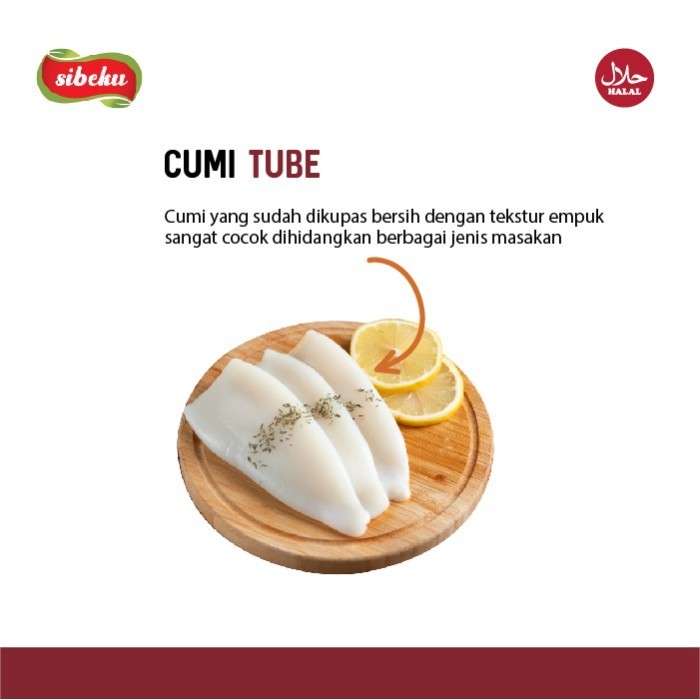 

Uinn - Cumi Kupas Bersih Halal 1Kg Frozen Food - Sibeku