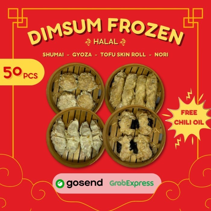 

Uinn - ^; Dimsum Harga 50 Pcs / Halal / Dimsum Ayam / Frozen Food Dimsum
