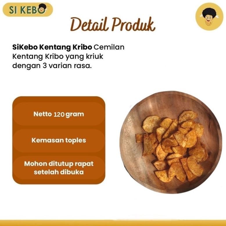 

POI Kentang Kribo Cemilan Makanan Ringan Snack Jajanan Murah Enak Kriuk Terlaris By Sikebo Official TERLARIS