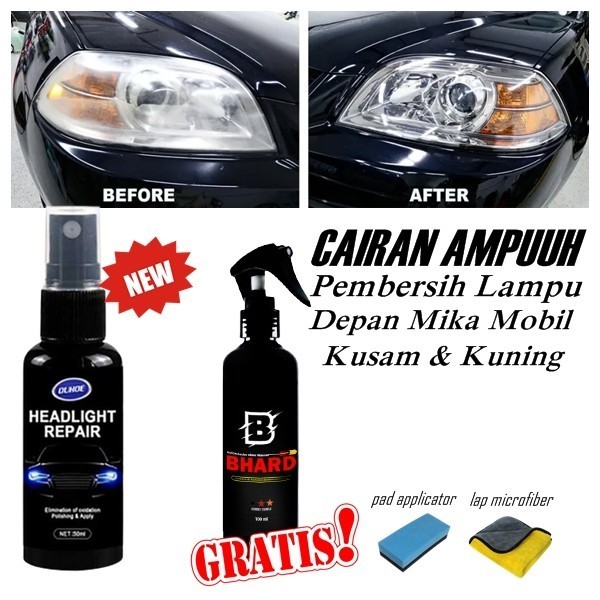 Promo Obat Pembersih Pengkilap Kaca Lampu Depan Mobil Headlamp Repair