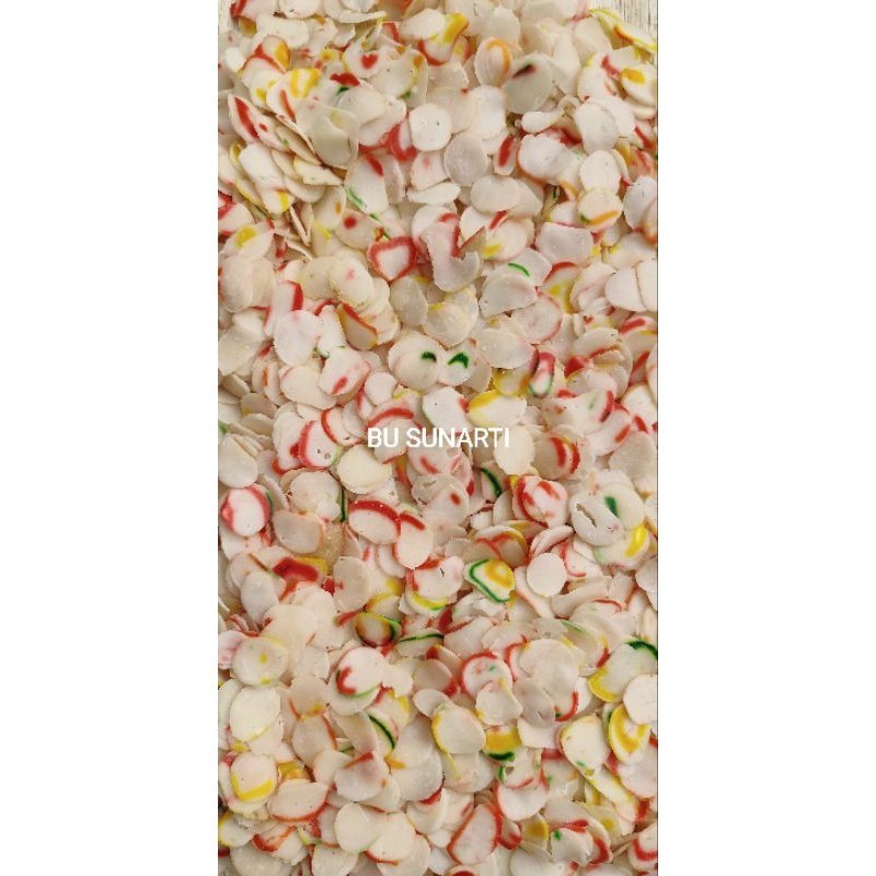 

MURAH!!! kerupuk mentah krecek grade A rasa bawang bawang manis repack 250gr