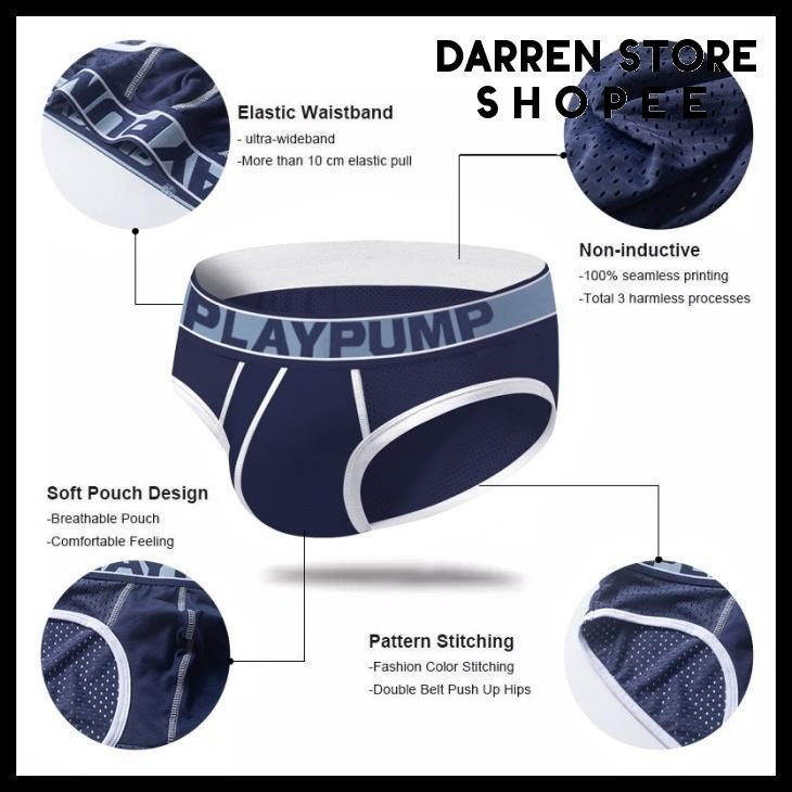 BP9107 CELANA DALAM PRIA BRIEF SEXY / JOCKSTRAP PRIA SEXY BRIEF PRIA MERK PLAYCELANA DALAM PRIA PUMP