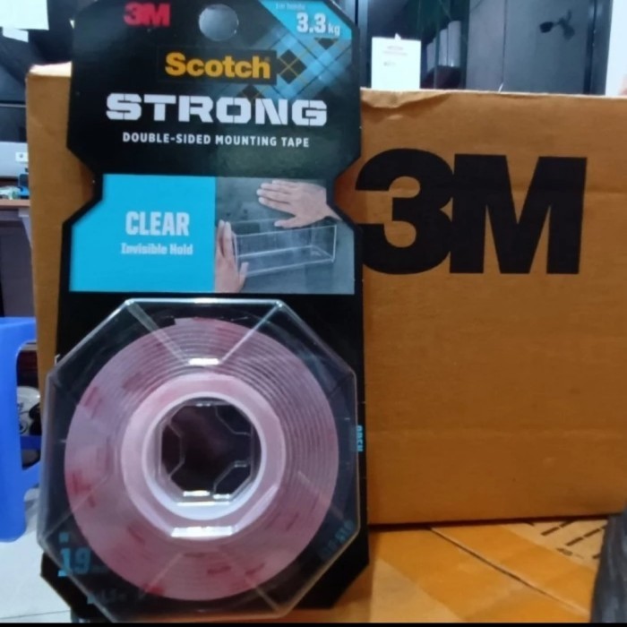 

Scotch 410 3M Double Tape Clear Super Strong Made IN USA ORI HARGA DISKON