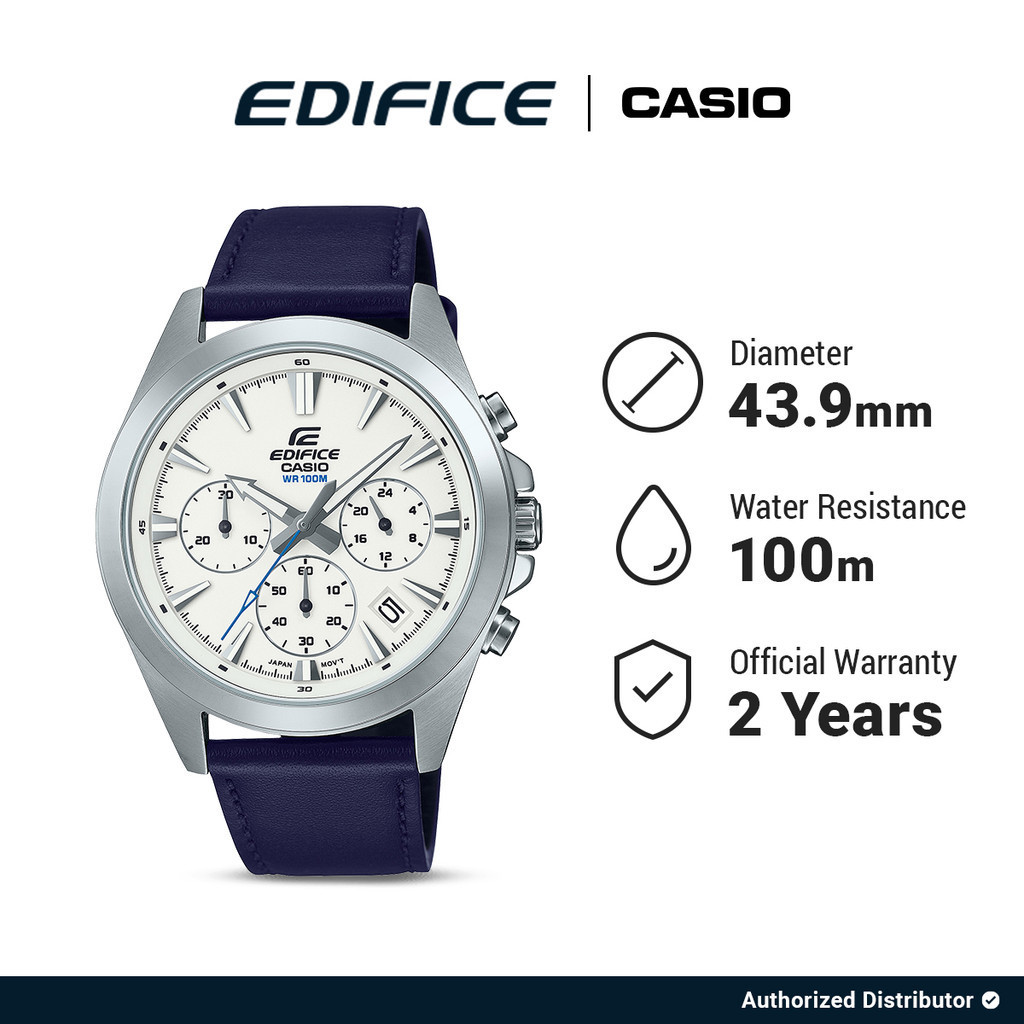 Casio Edifice EFV-630L-7AVUDF Jam Tangan Pria Original Analog Blue