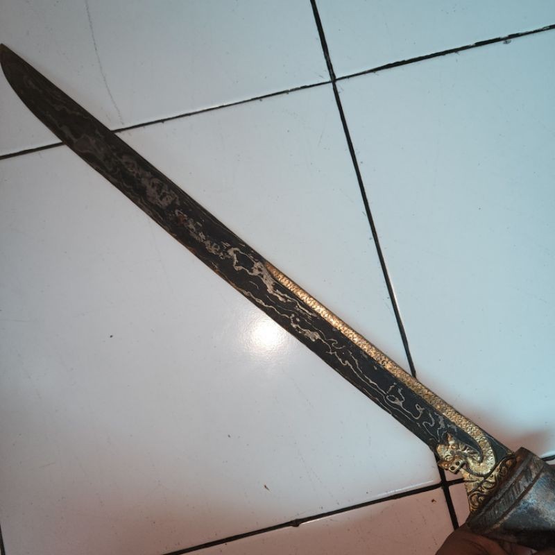 Keris naga kinatah sepuh emas ped ang naga puspa naga sasra antik