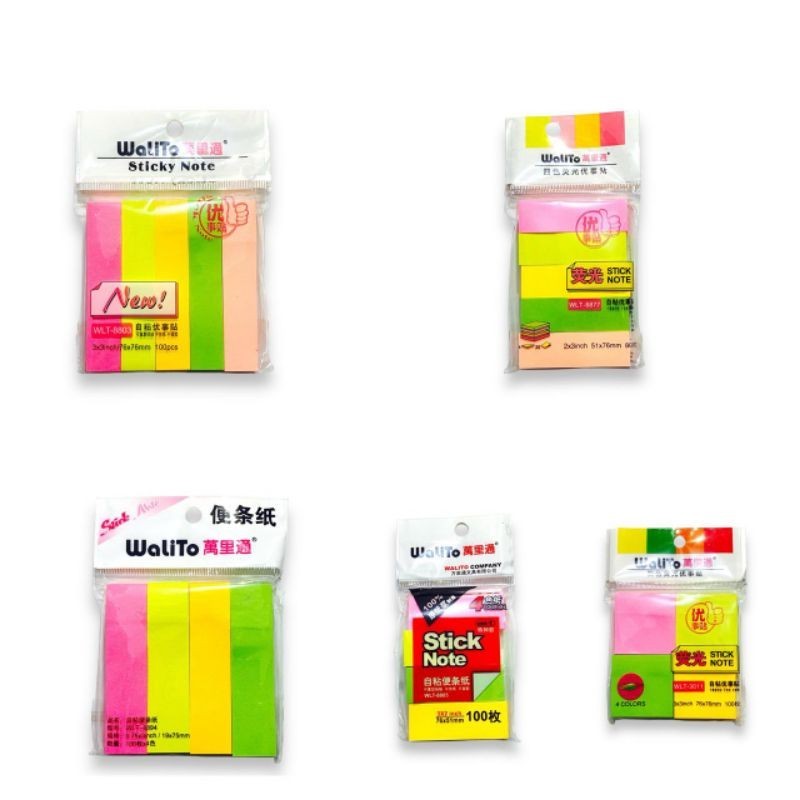 

Stick note walito kertas 4 dan 5 warna