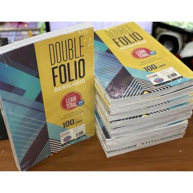 

Big Sale Kertas / Double Folio F4 Bergaris Sidu (100 Lembar) ,.