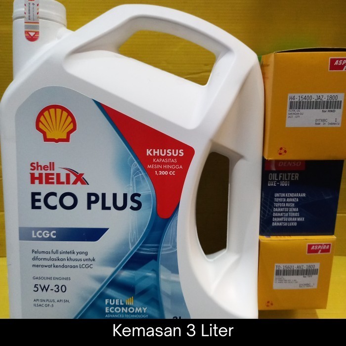 PAKET OLI SHELL ECO 5W-30+ OLI FILTER
