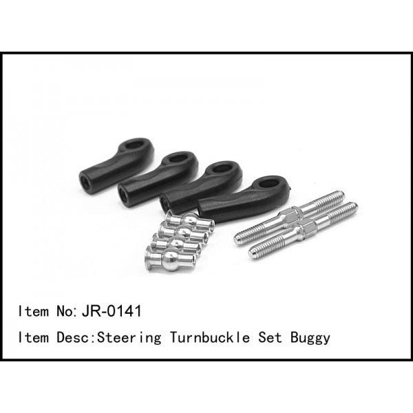 JR-0141 Rc Car Caster Racing 1/8 STEERING TURNBUCKLE SET BUGGY