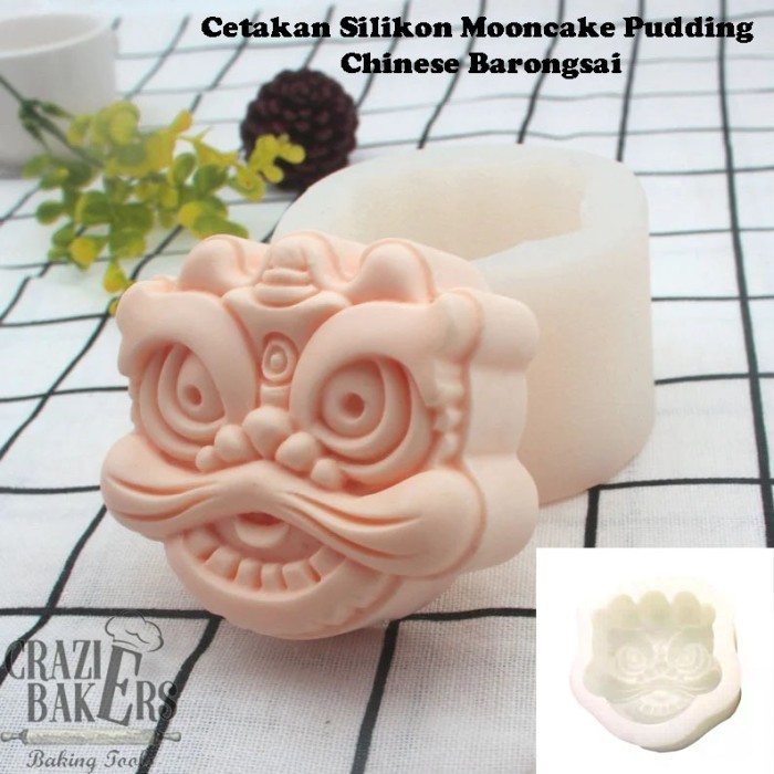 CETAKAN SILIKON MOONCAKE PUDDING CHINESE BARONGSAI