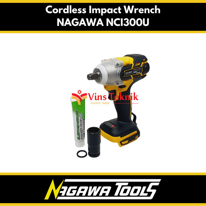 IMPACT WRENCH BRUSHLESS NAGAWA NCI300U MESIN PEMBUKA BAUT