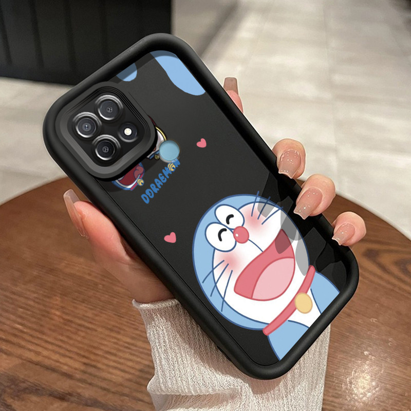 Casing Hp OPPO A15 A15s A35 Case Anti drop Casing ponsel Doraemon tertawa HP pelindung silikon Softc