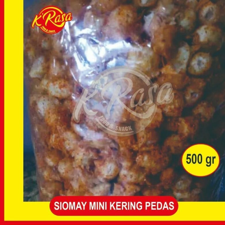 

POI siomay mini kering pedas daun jeruk 1 kg enak renyah cocok cemilan toping baso aci seblak TERLARIS