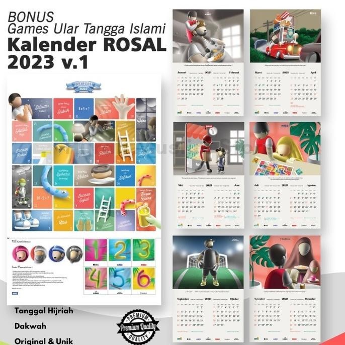 

Ready Kalender Calender Dinding 2023 Islami Dakwah By Rosal 1444 Hijriah Stok Terbatas