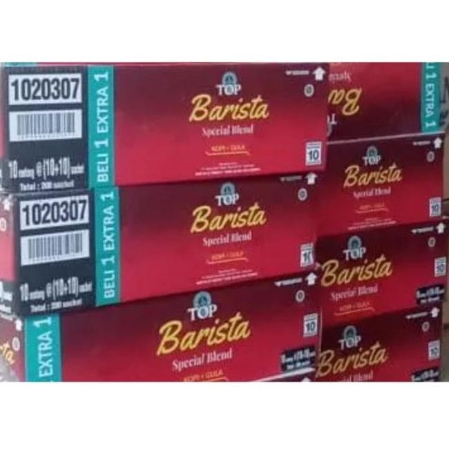 

Baru Top cofee barista kopi+gula 1dus isi 12rcg,1rcg isi 15pcs Kode Ql 106
