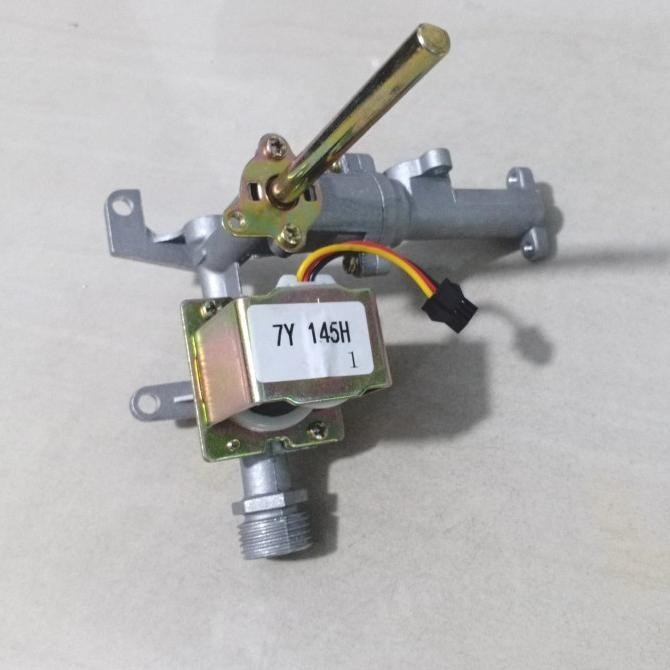 Gas Inlet Water Heater Lpg Solenoid Valve + Connector Burner Kompor