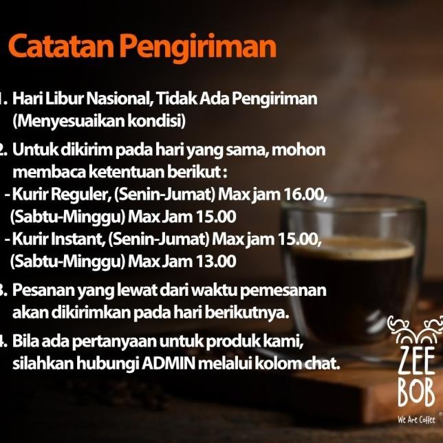 

Termurah! ZEEBOB Coffee Kopi Arabika Kerinci Natural 500g Kode Ql 336
