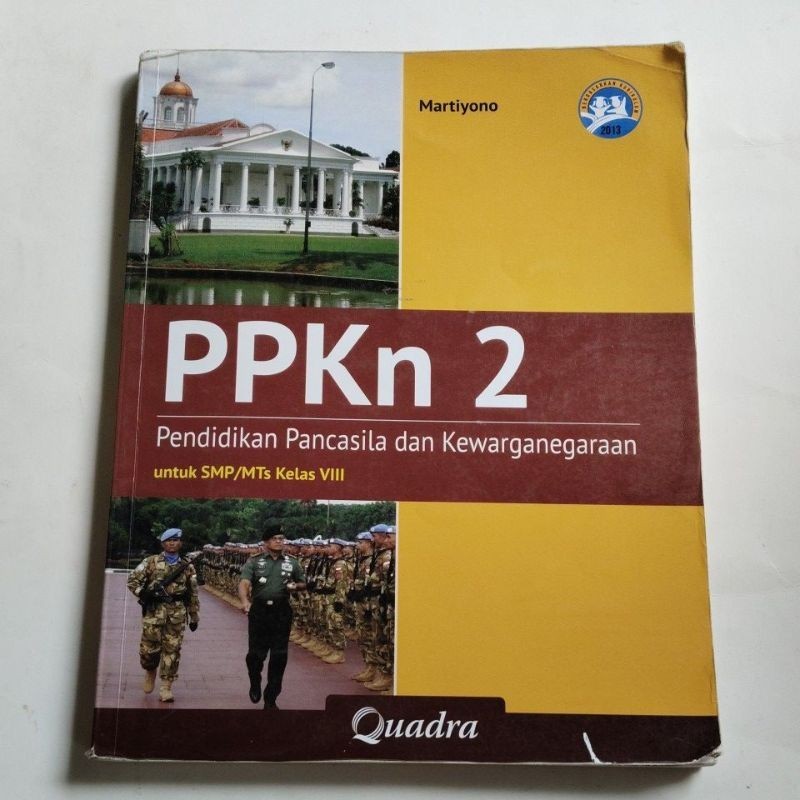 BUKU ORI PPKN KELAS 2 SMP PENERBIT QUADRA