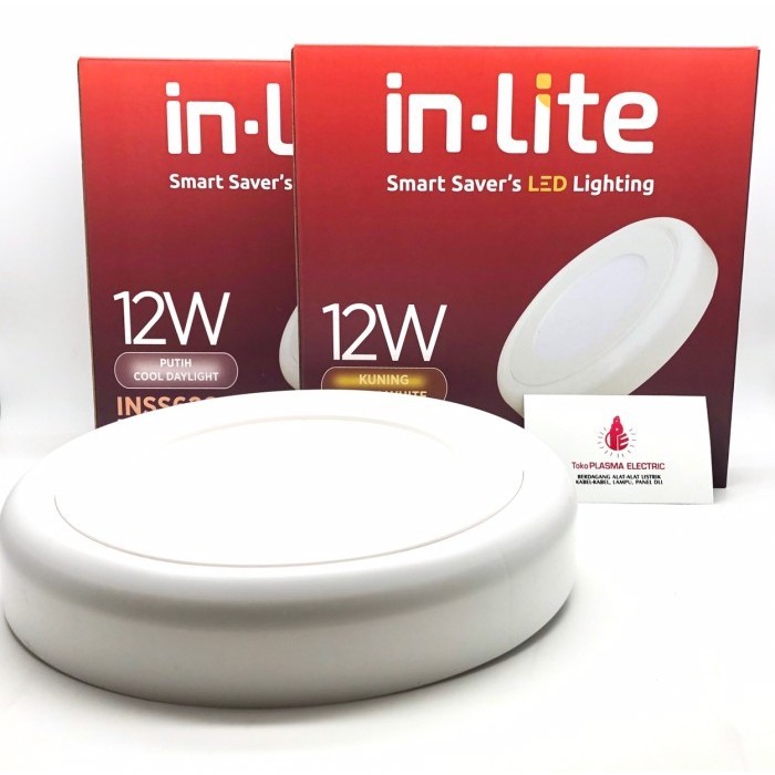 Lampu Led Panel Outbow Inlite In-Lite 12W 12 W 12Watt 12 Watt