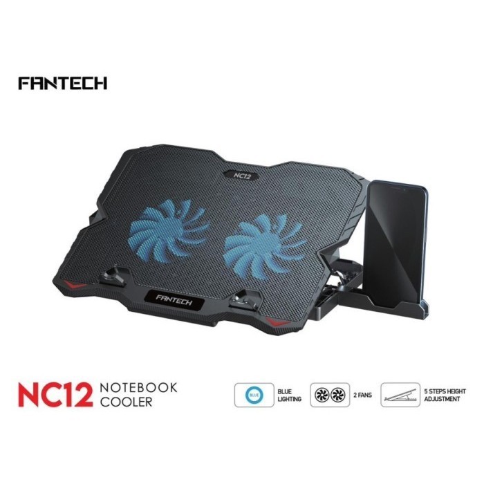 Fantech Nc12 Nc-12 Notebook Cooler Cooling Pad