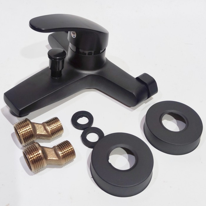 Kran Shower Kran Kamar Mandi Air Panas Dingin Ada Cacat Crom