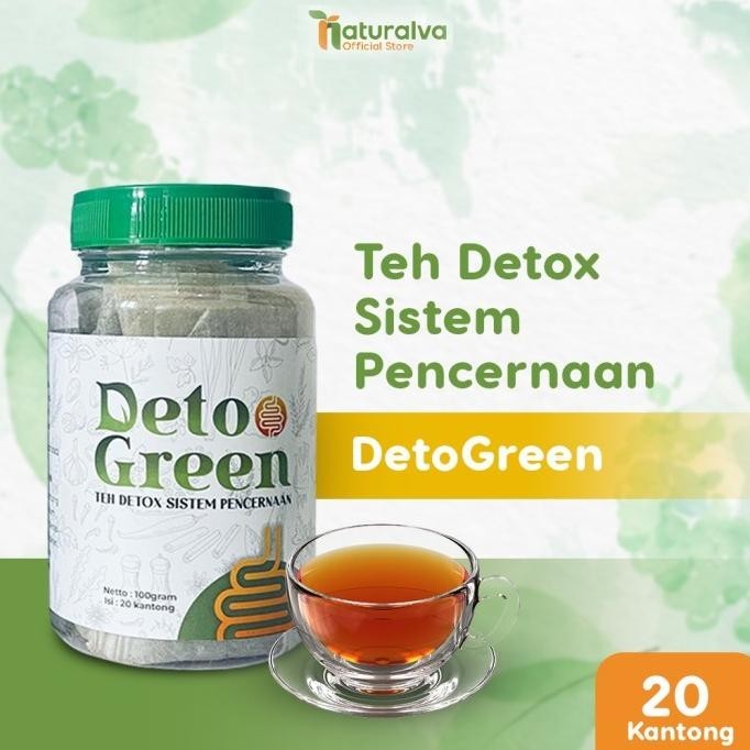 

DetoGreen Teh Sistem Pencernaan Herbal dan Madu untuk Detox P88L