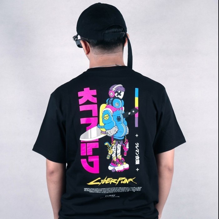 Kremlin Electropunk T-Shirt Kaos Hitam - Kazuo - Black