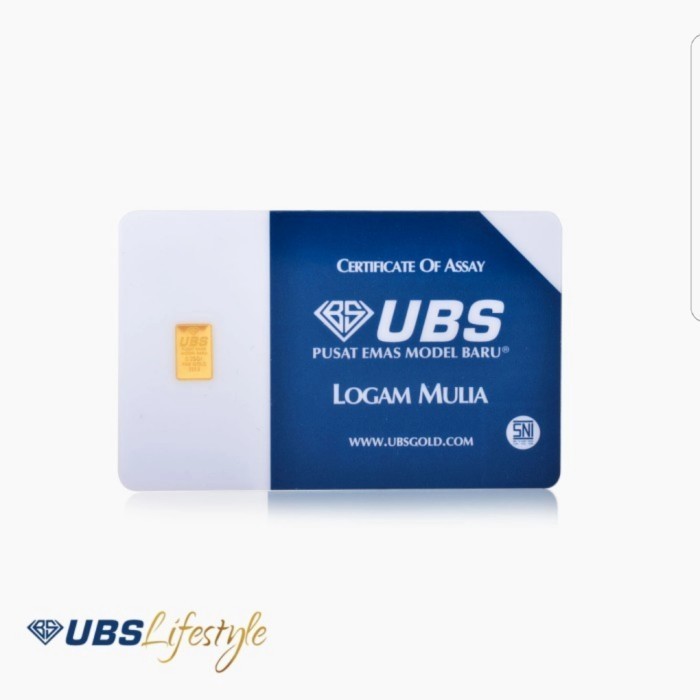 Emas UBS 0.25gr / Logam Mulia 0,25gram 0.25 gr 0,25 gram Sertifikat