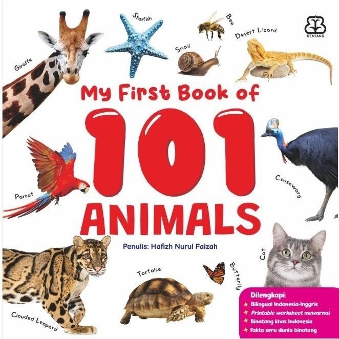 [Ootb Shop] My First Book - My First Book Of 101 Animals (Boardbook)
