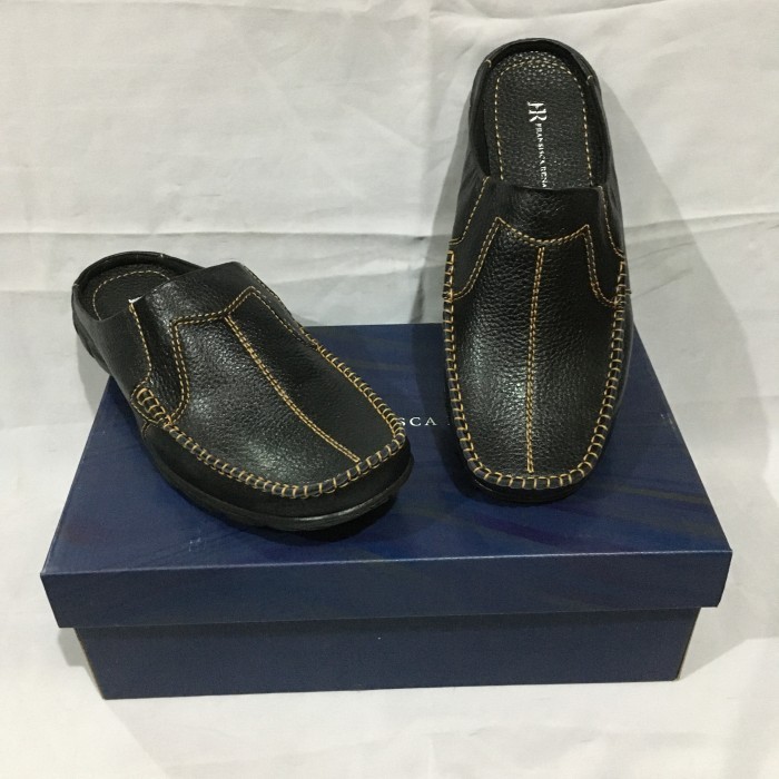 Sepatu Kulit Formal Bustong Pria Fransisca Renaldy M.Kenzo 02 Hitam