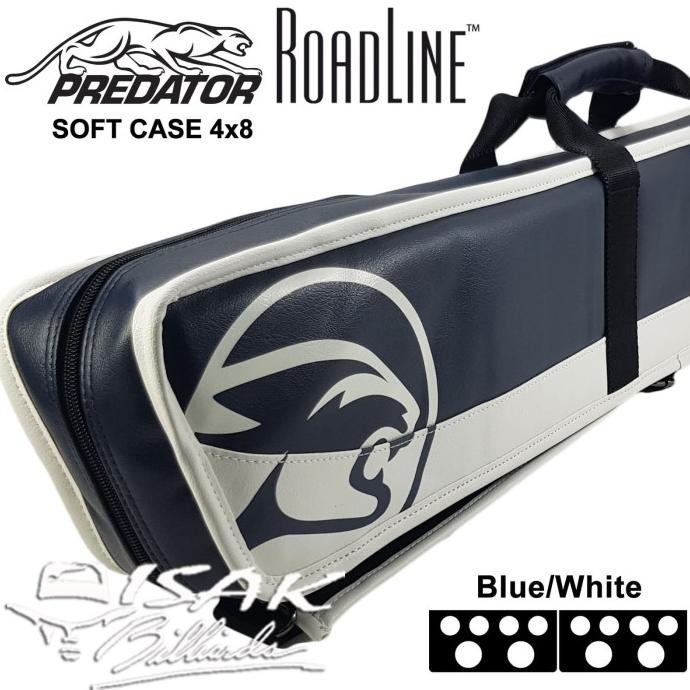 BARU PREDATOR 4X8 SOFT CASE - BLUE ROADLINE TAS CUE STICK BILLIARD BILIAR GARANSI