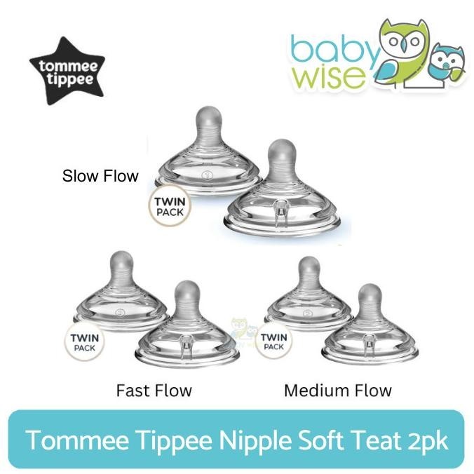 Tommee Tippee Nipple Soft Teat 2pk