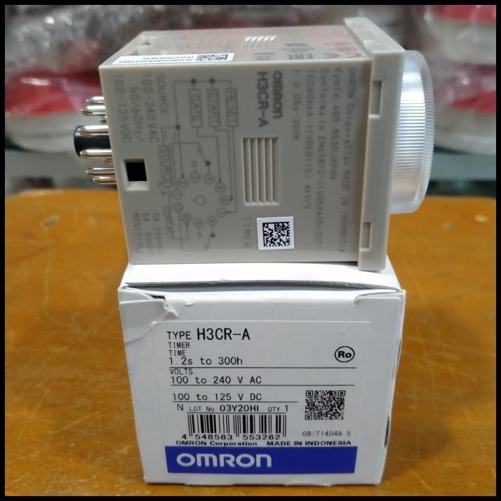 HOT DEAL TIMER OMRON H3CR-A 220V 11 KAKI / 11 PIN ORIGINAL OMRON H3CR A 